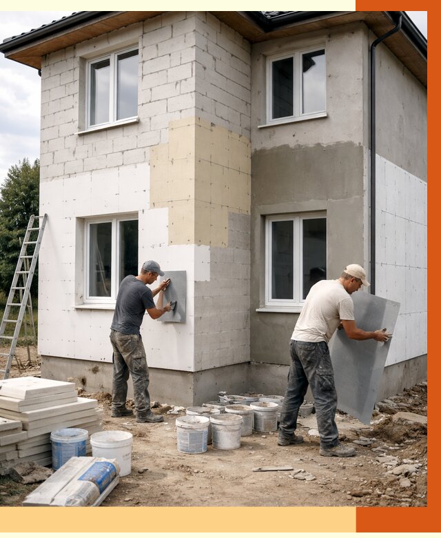 Утепление дома из газобетона в Ижевске от 4363 руб./м² — заказать у ТепломастерЖвс